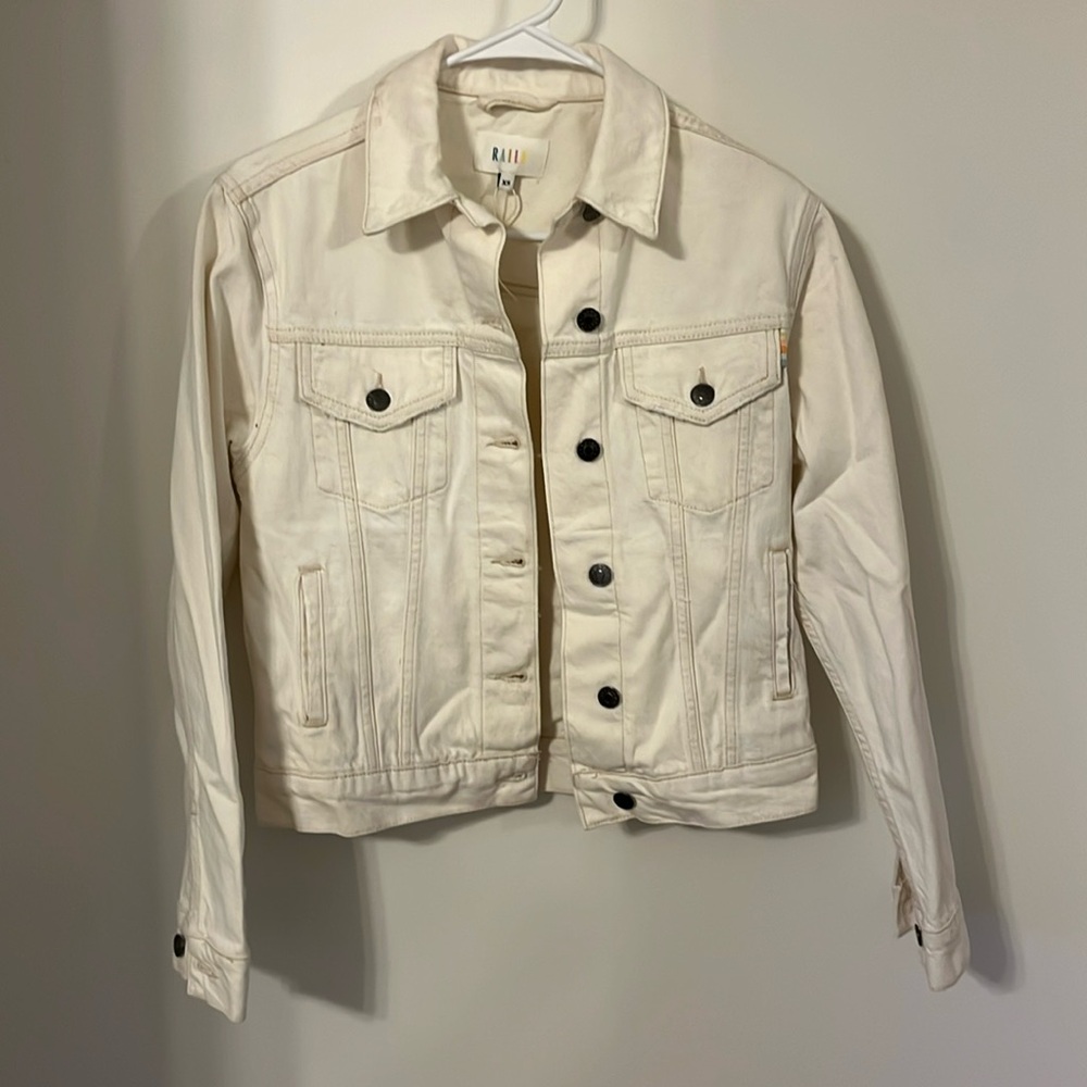 Rails Lightweight White Denim Jacket